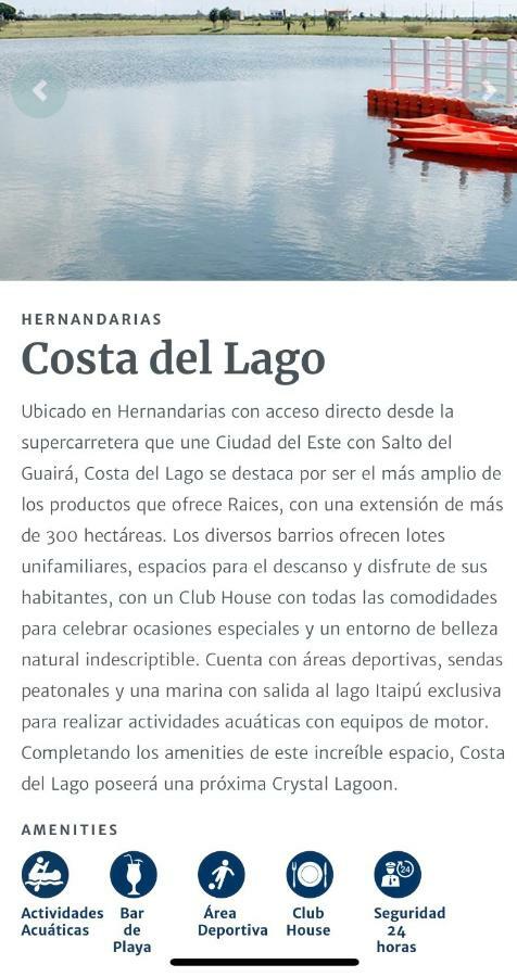 Costa Del Lago-Terrazas Lejlighed Hernandarias Eksteriør billede